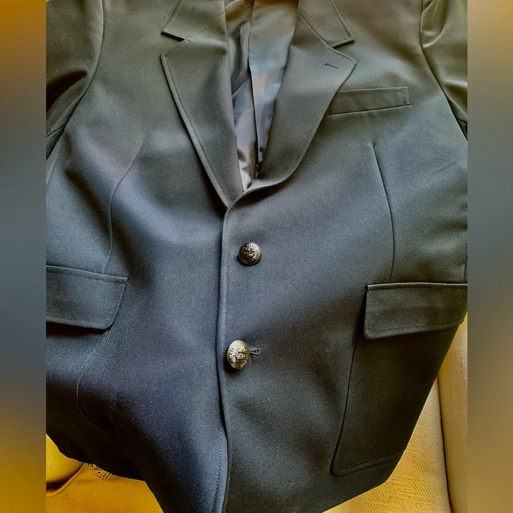 LN MEN’S ALLYN CAREER BASICS CLASSIC BLAZER JACKET. 2 BUTTON DOWN FRONT, MACY’S